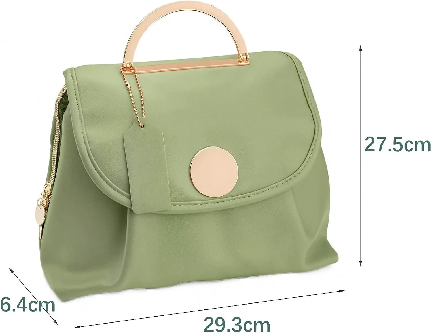 Large Capacity Waterproof Toiletry Bag with Hook for Women - Red Makeup Storage Handbag(Green)