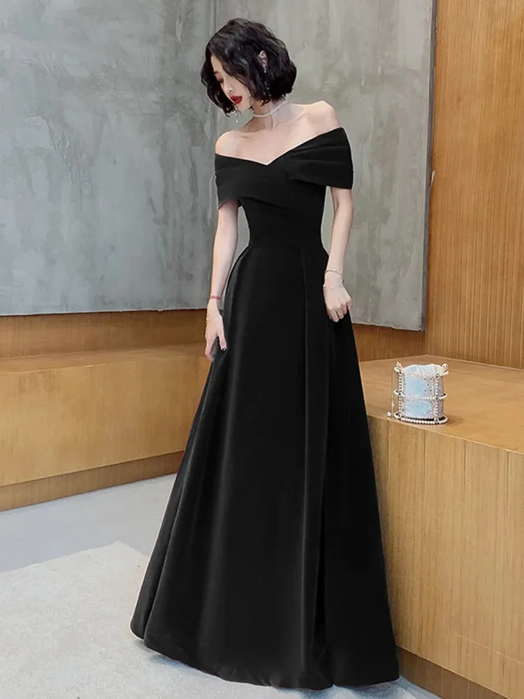 Lautaro Spring Long Luxury Elegant Wine Red Soft Velvet Evening Party Wedding Dress