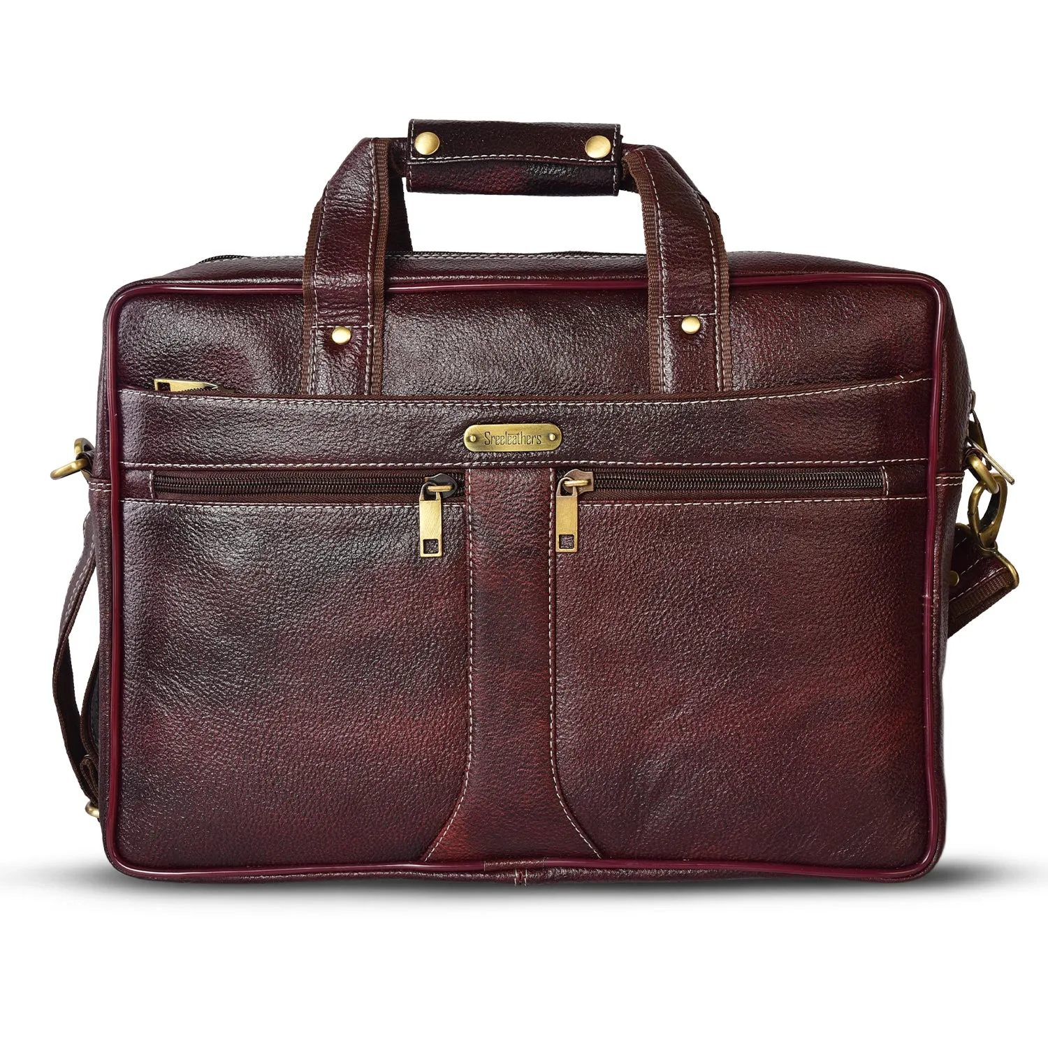 Leather Laptop Bag 36807 (Brown)
