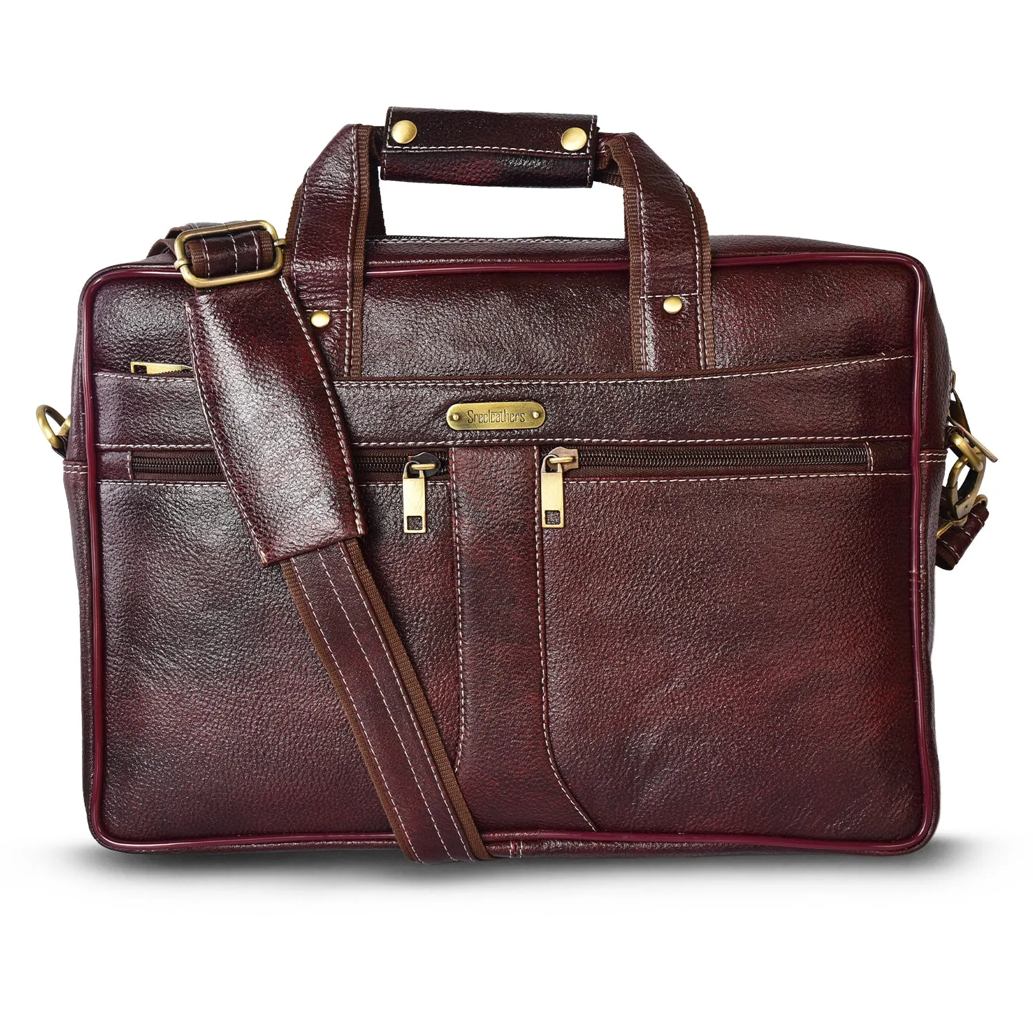 Leather Laptop Bag 36807 (Brown)