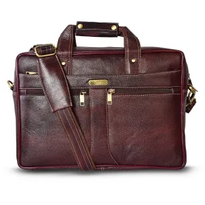 Leather Laptop Bag 36807 (Brown)