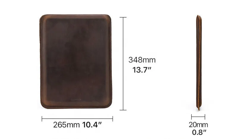 Leather Laptop Sleeve for MacBook Pro 14.2 Inch