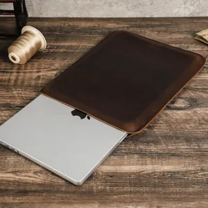 Leather Laptop Sleeve for MacBook Pro 14.2 Inch