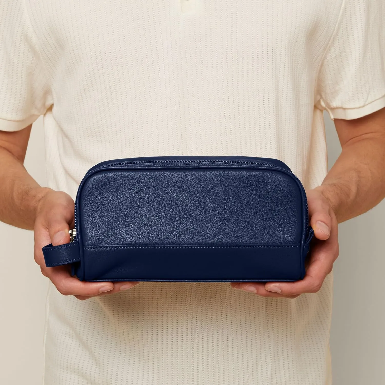 Leatherology Small Double Zip Toiletry Bag