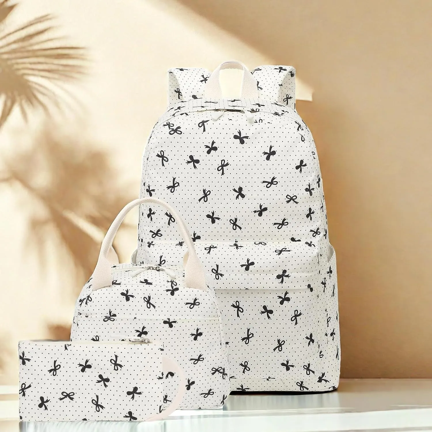 LEDAOU Backpack for Girls School Bag Kids Bookbag Teen Backpack Set Daypack with Lunch Bag and Pencil Case