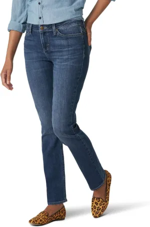 Lee Women's Legendary Mid Rise Straight Leg Jean