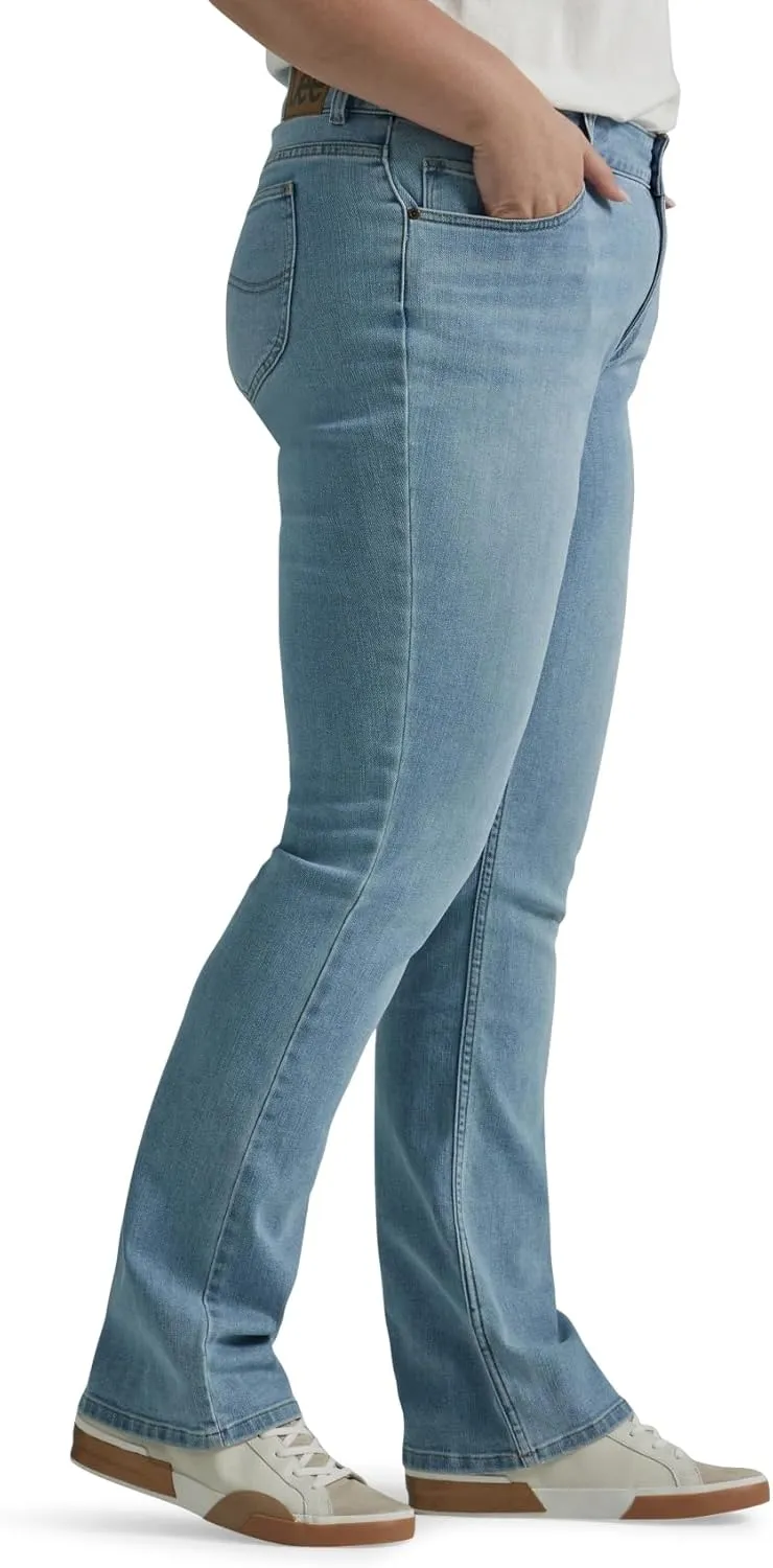 Lee womens Plus Size Legendary Mid Rise Bootcut Jean