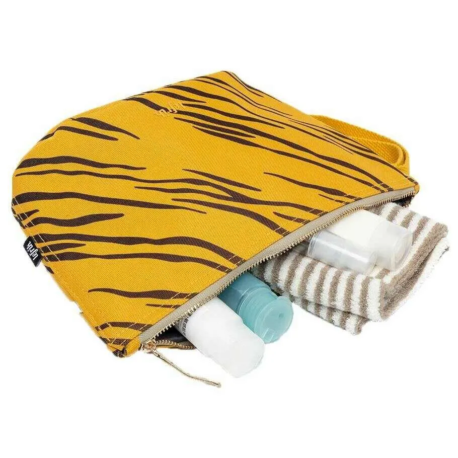 Lefrik Zoid M Printed Tiger Toiletry Bag - Yellow/Black