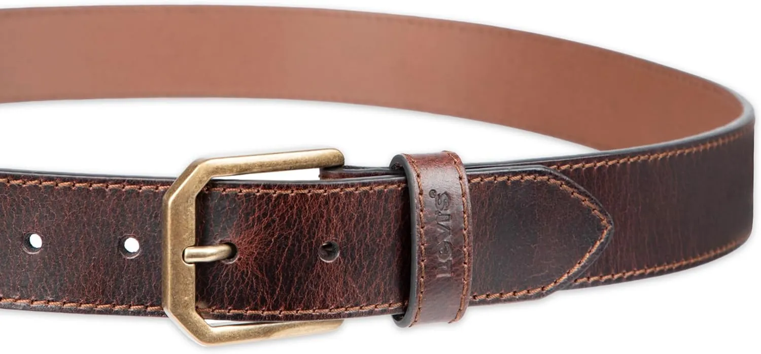 Levi’s Men’s Casual Everyday Leather Jean Belt