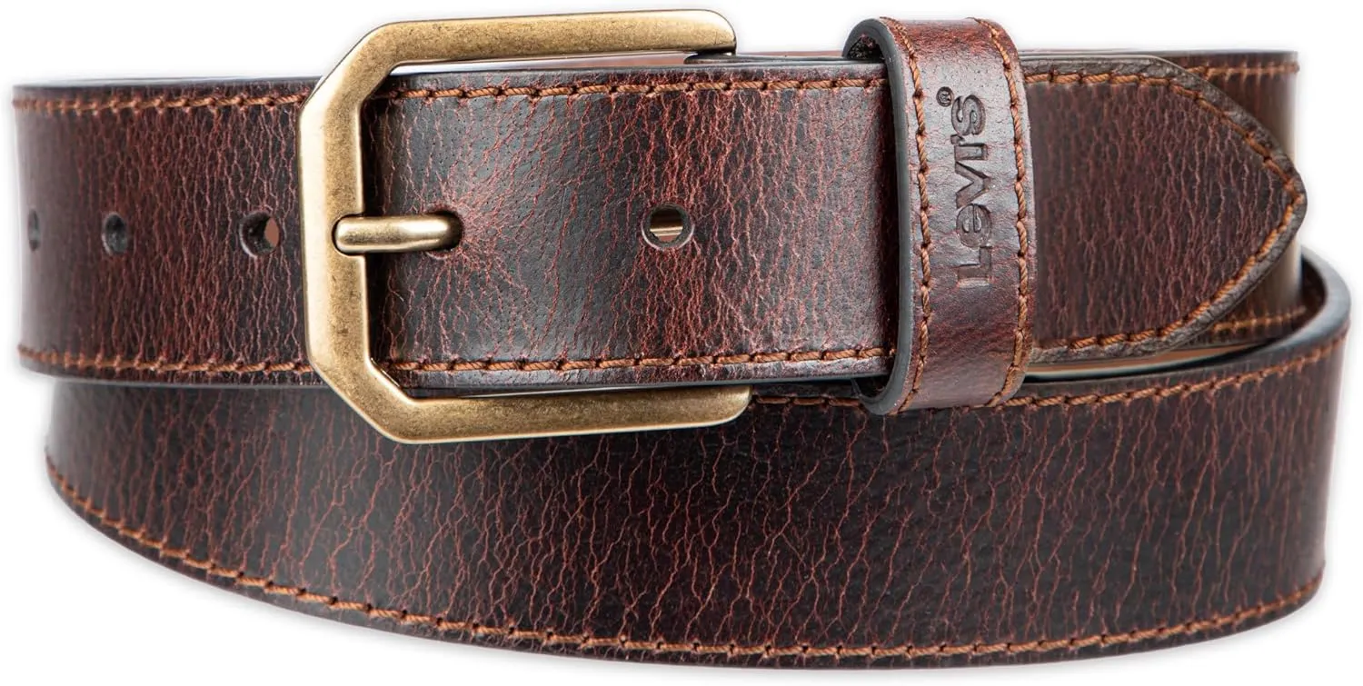 Levi’s Men’s Casual Everyday Leather Jean Belt