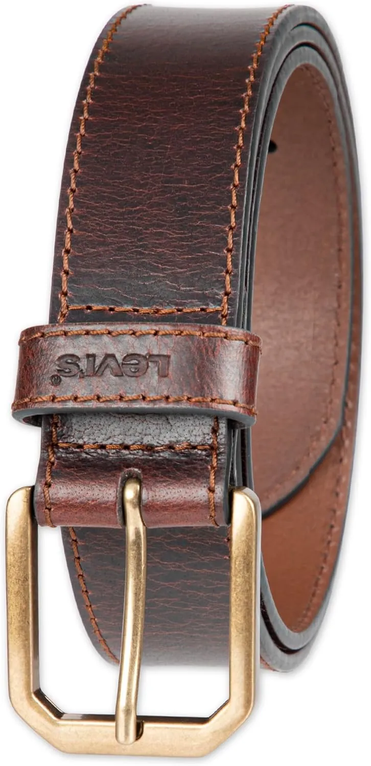 Levi’s Men’s Casual Everyday Leather Jean Belt