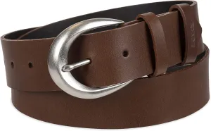 Levi's Women's Casual Soft Leather Jean Belt with Rounded Buckle
