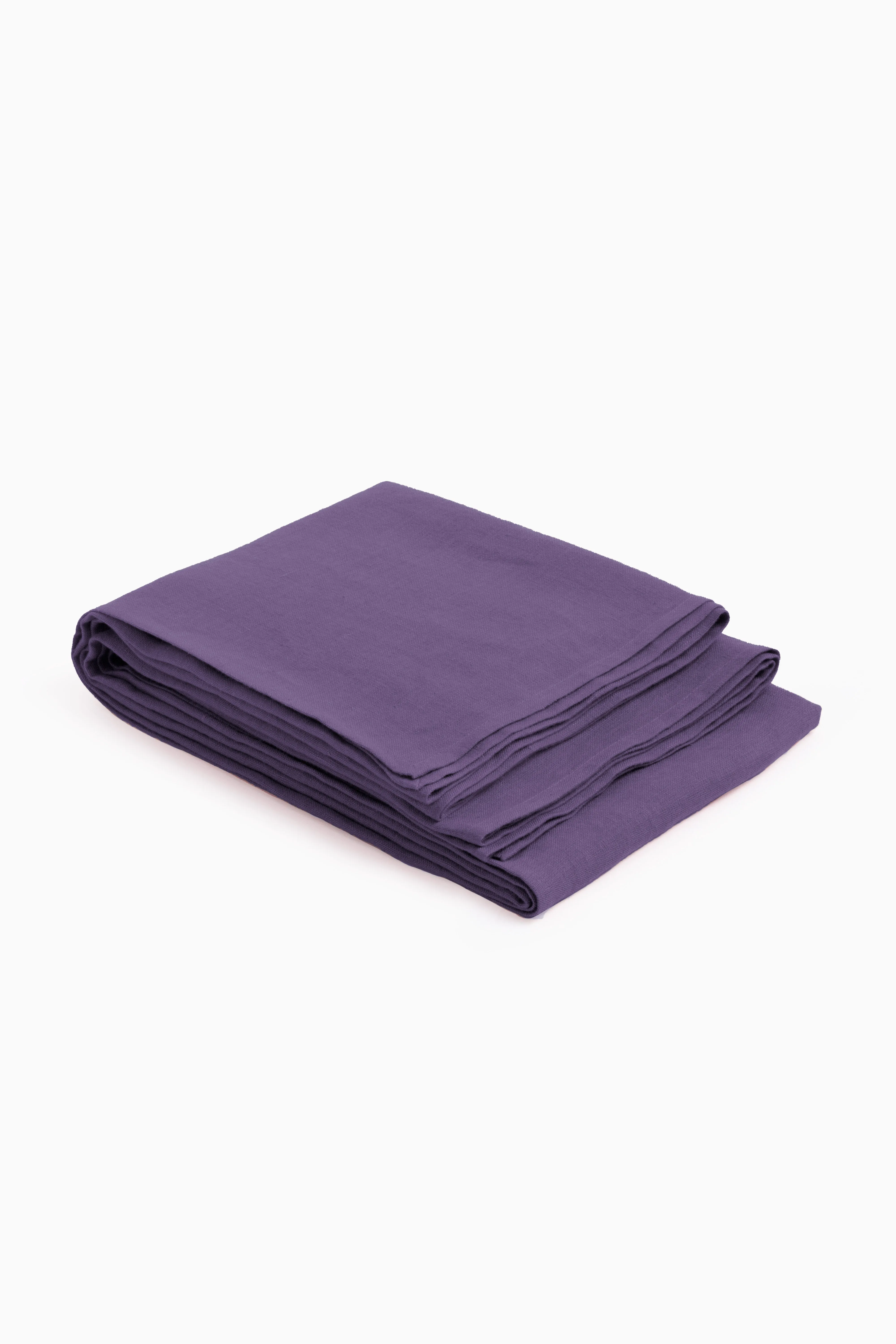 Linen Slumber Solid Tablecloth-Blackberry Wine