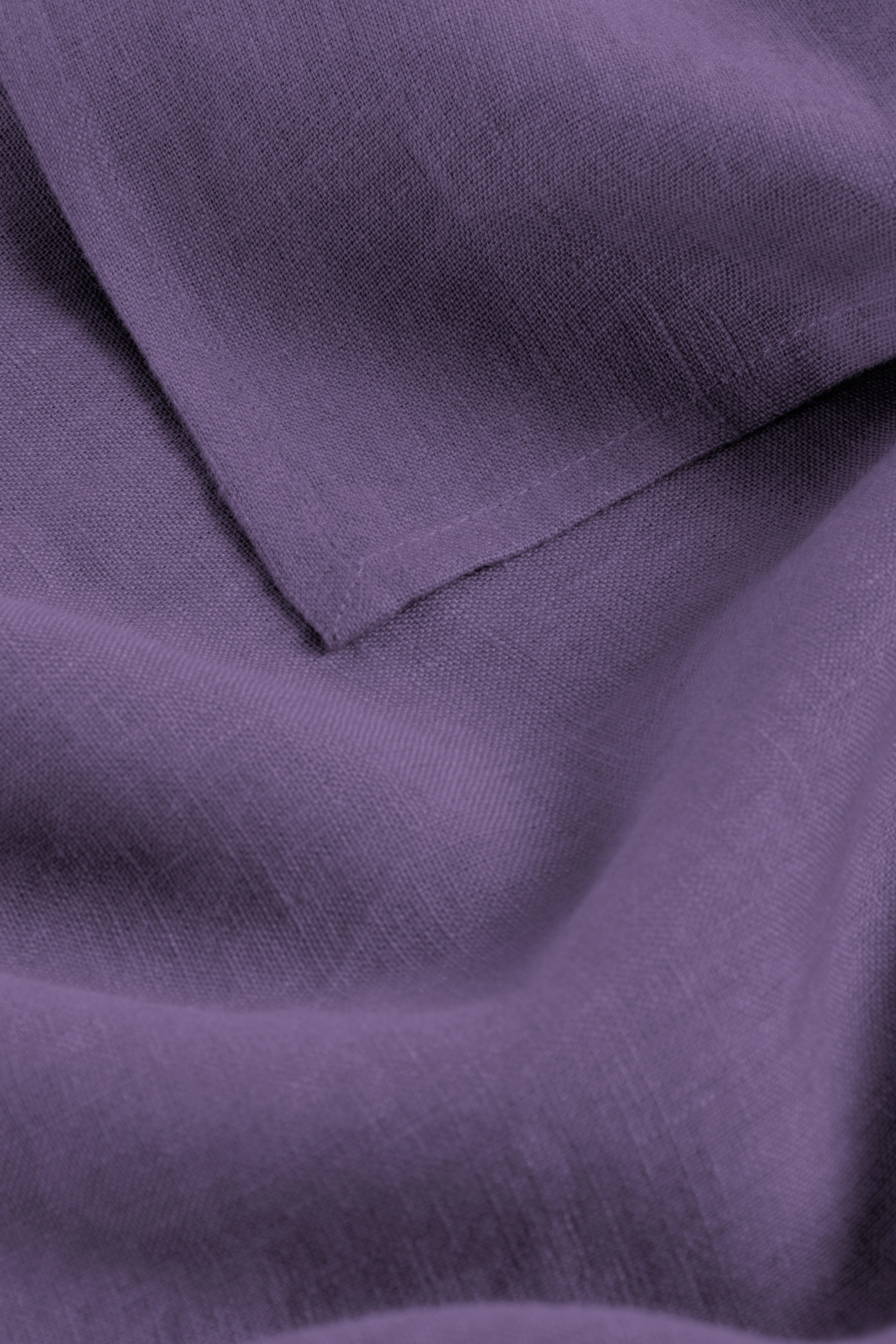 Linen Slumber Solid Tablecloth-Blackberry Wine