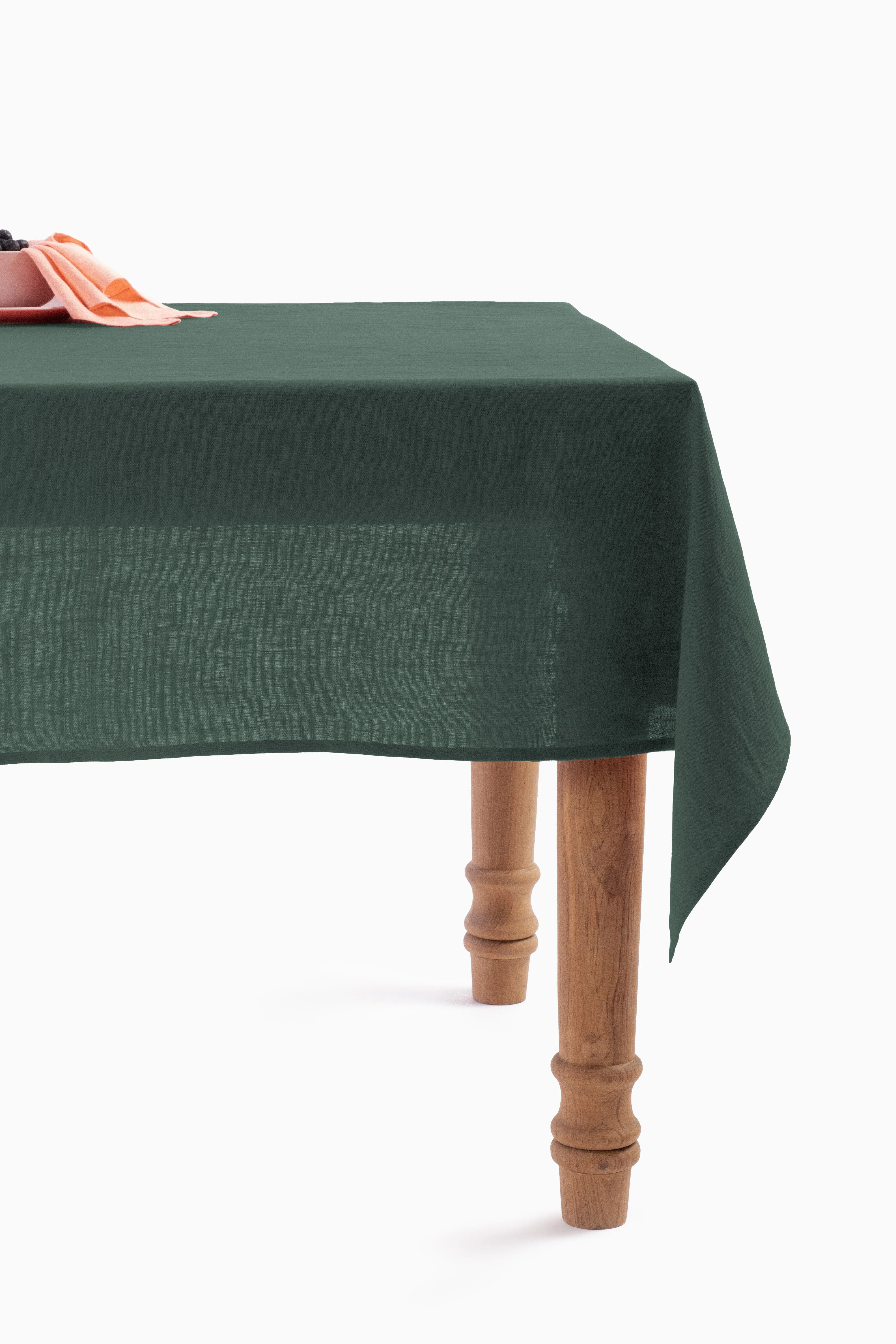 Linen Slumber Solid Tablecloth-Blackberry Wine