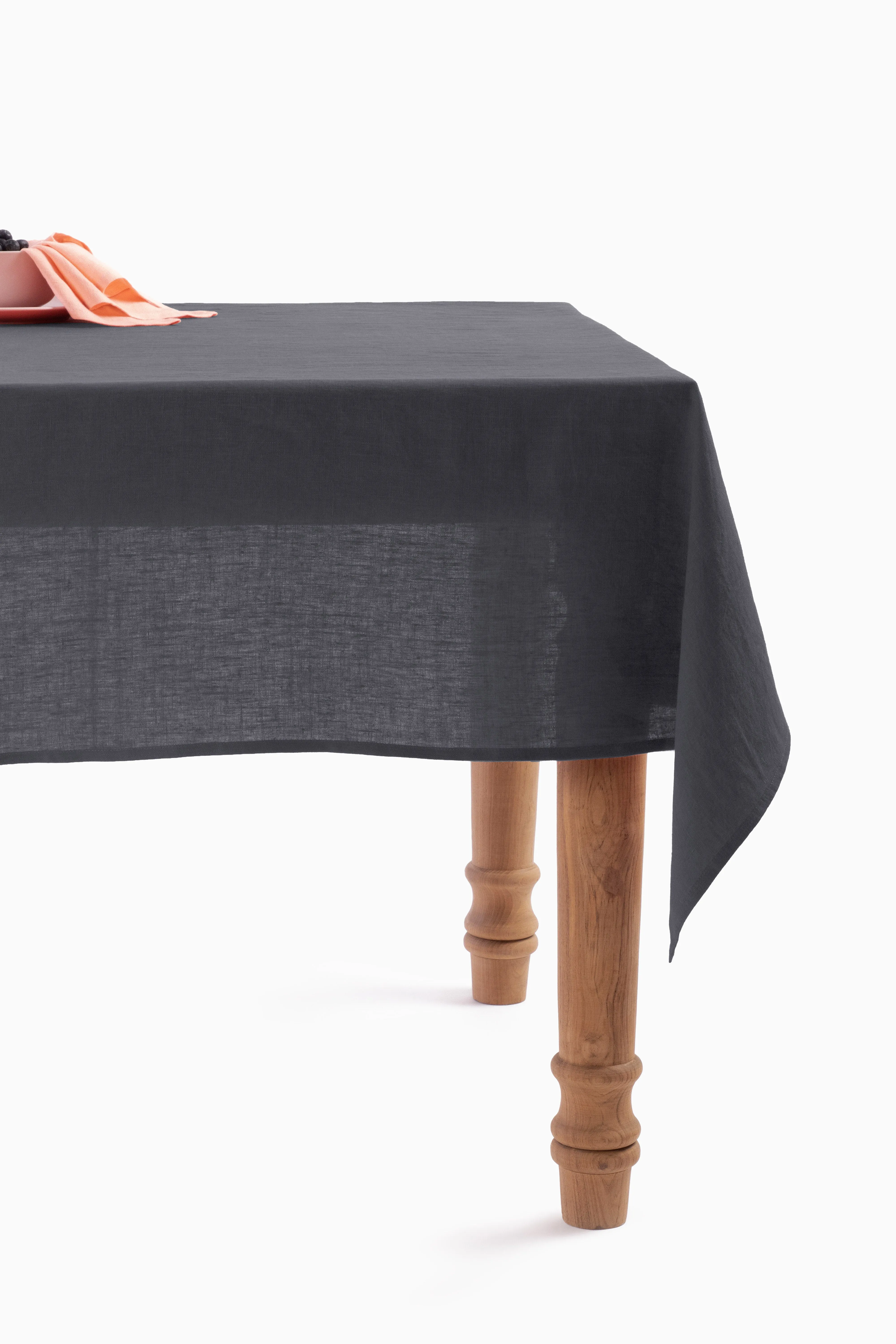 Linen Slumber Solid Tablecloth-Blackberry Wine
