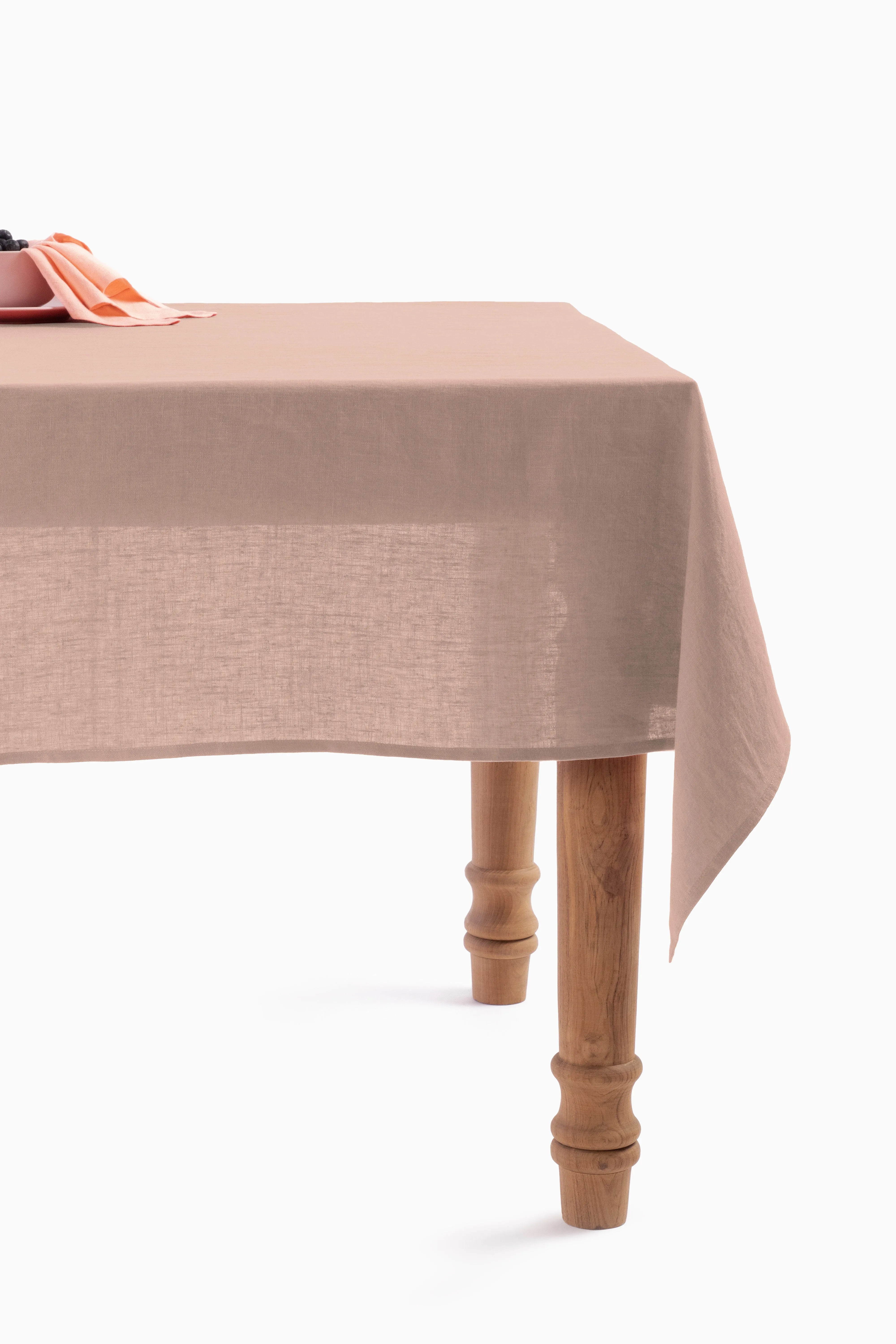 Linen Slumber Solid Tablecloth-Blackberry Wine