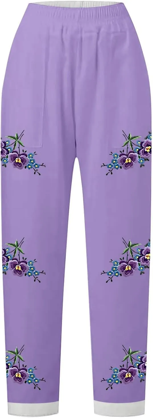 Linen Summer Pants Women’S Linen Pants Linen Casual Pants Womens Linen Pants Straight Leg