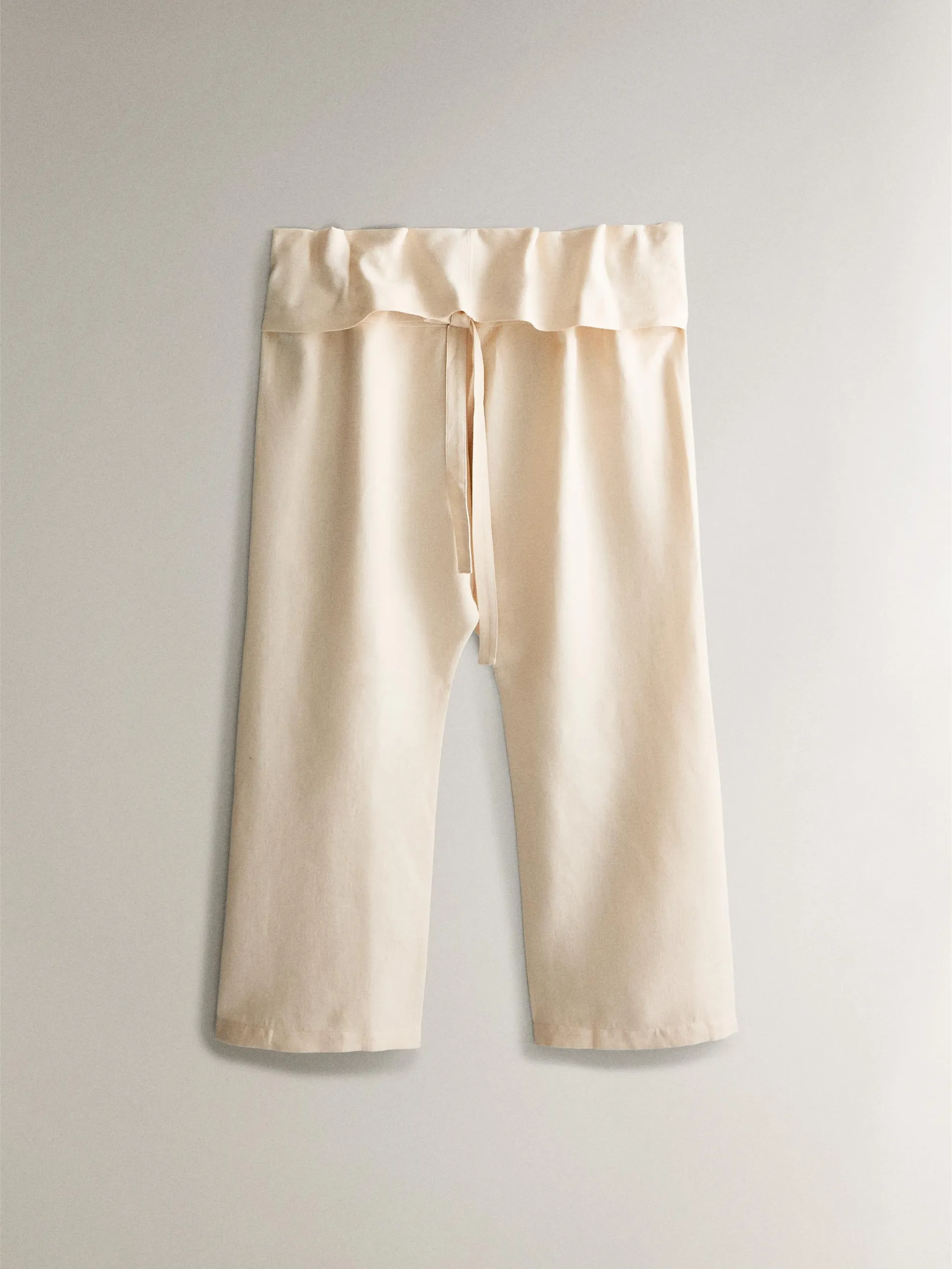 Linen yoga trousers