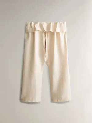 Linen yoga trousers