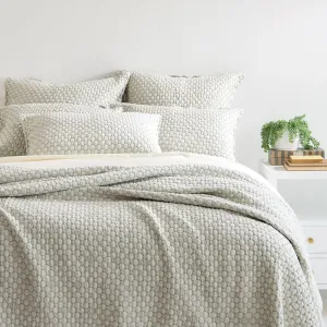 Lodi Sage Matelasse Coverlet, King Size, Green Solid Pattern
