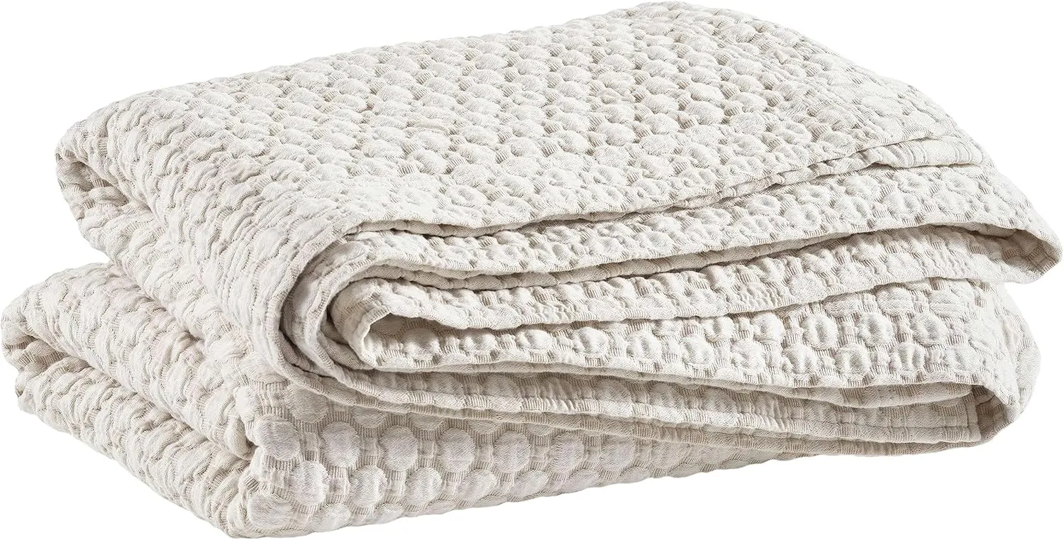 Lodi Sand Matelasse Coverlet, Queen Size, Neutral Solid Pattern