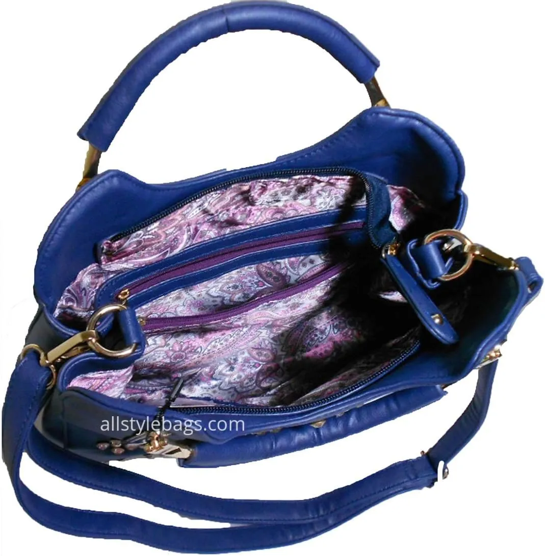 LOEM Designer inspire bling Rhinestone Shoulder bag handbag pebbled purse