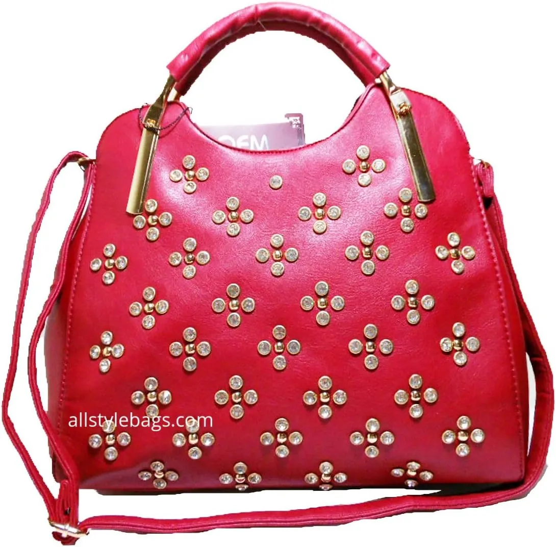 LOEM Designer inspire bling Rhinestone Shoulder bag handbag pebbled purse