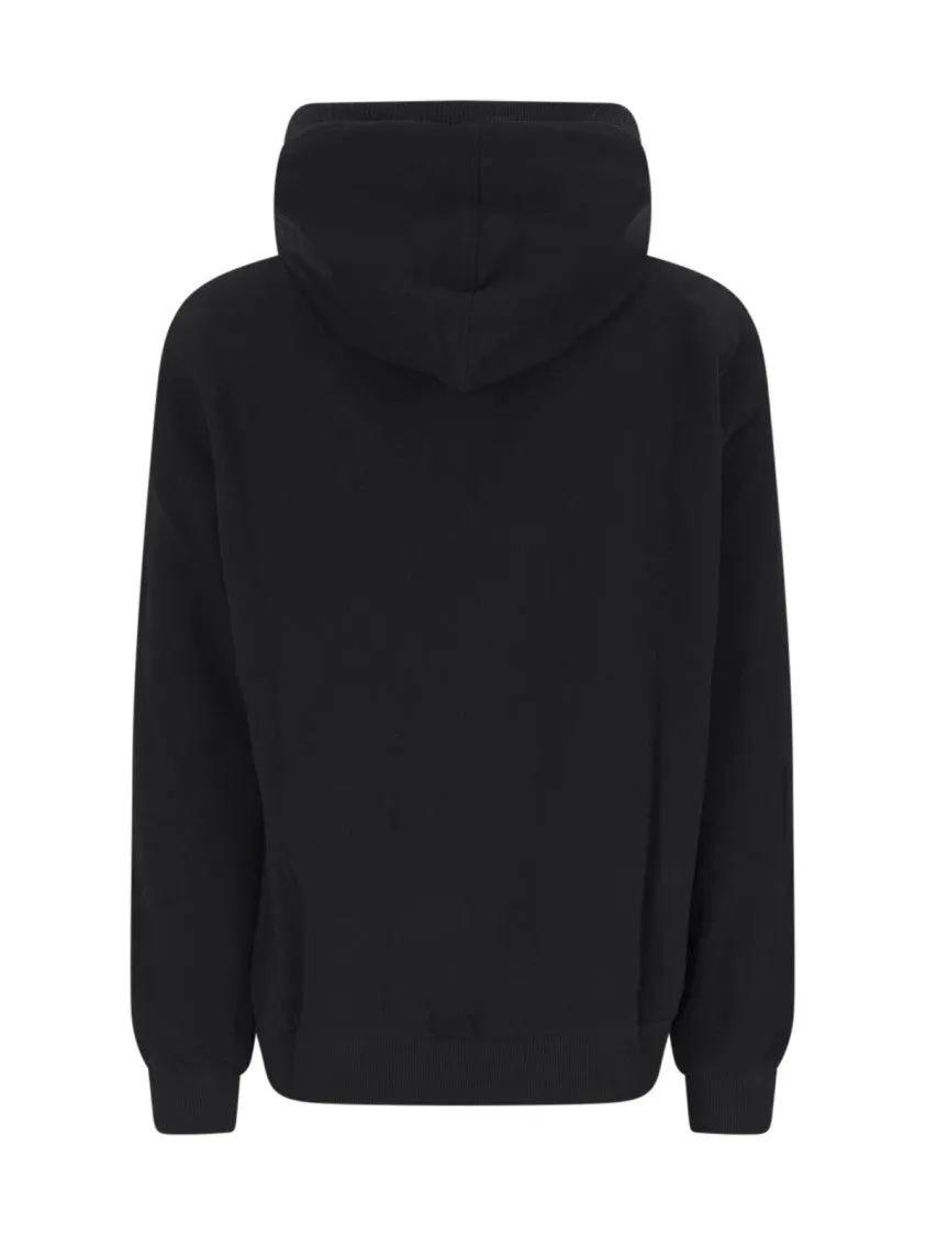 Logo Zip Hoodie – Black