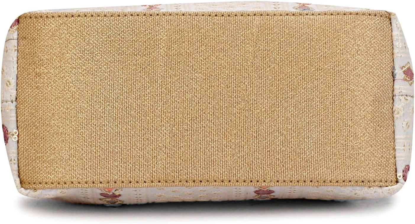 LONGING TO BUY Indian Ethnic Potli Handbag, Embroidered Evening Bag