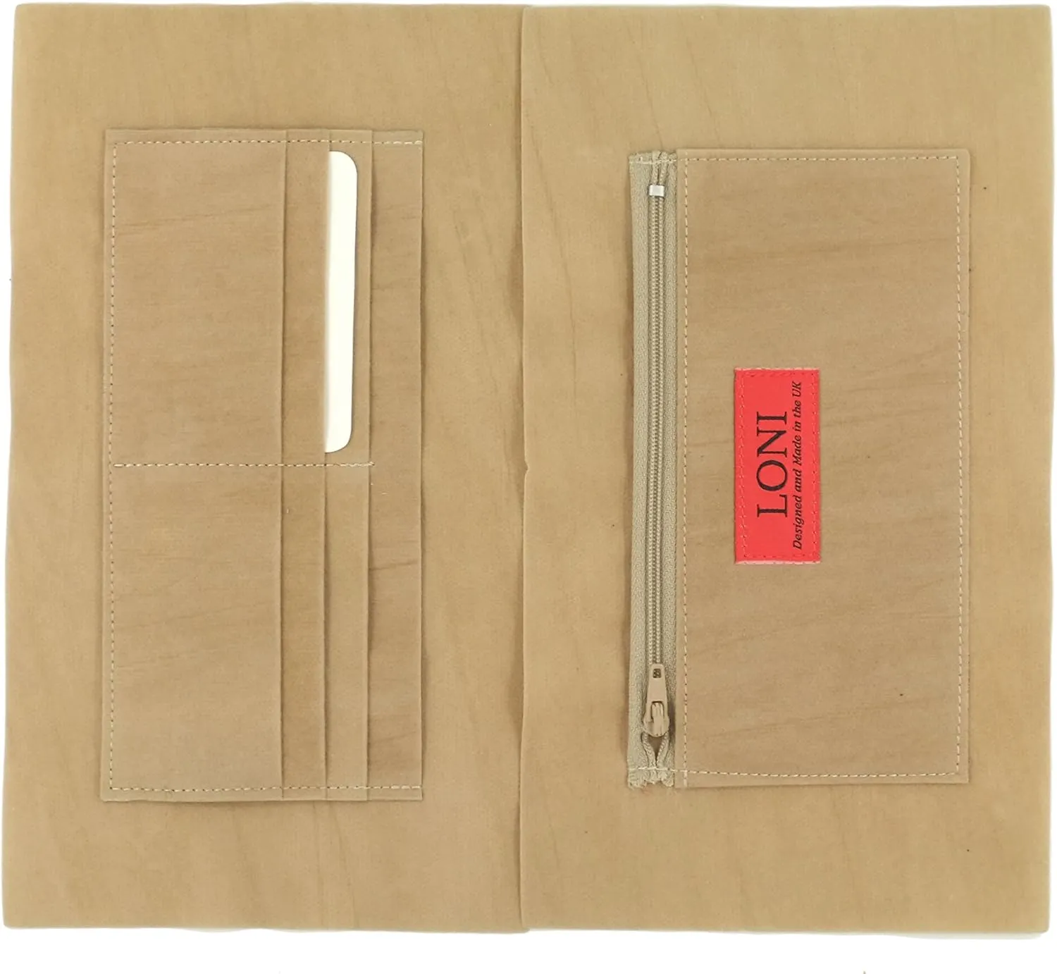 LONI Womens Adorable Patent Clutch Bag Wallet Purse for Women with Detachable Wrist Strap in beige nude