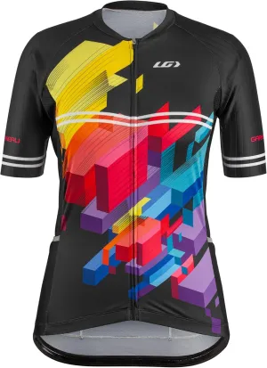 Louis Garneau, Womens, W's District 2 Jersey, Black Multi, XXLarge