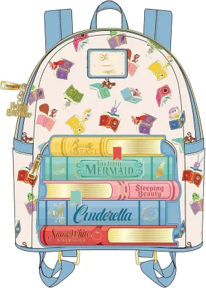 Loungefly Disney Princess Books Classics Womens Double Strap Shoulder Bag Purse
