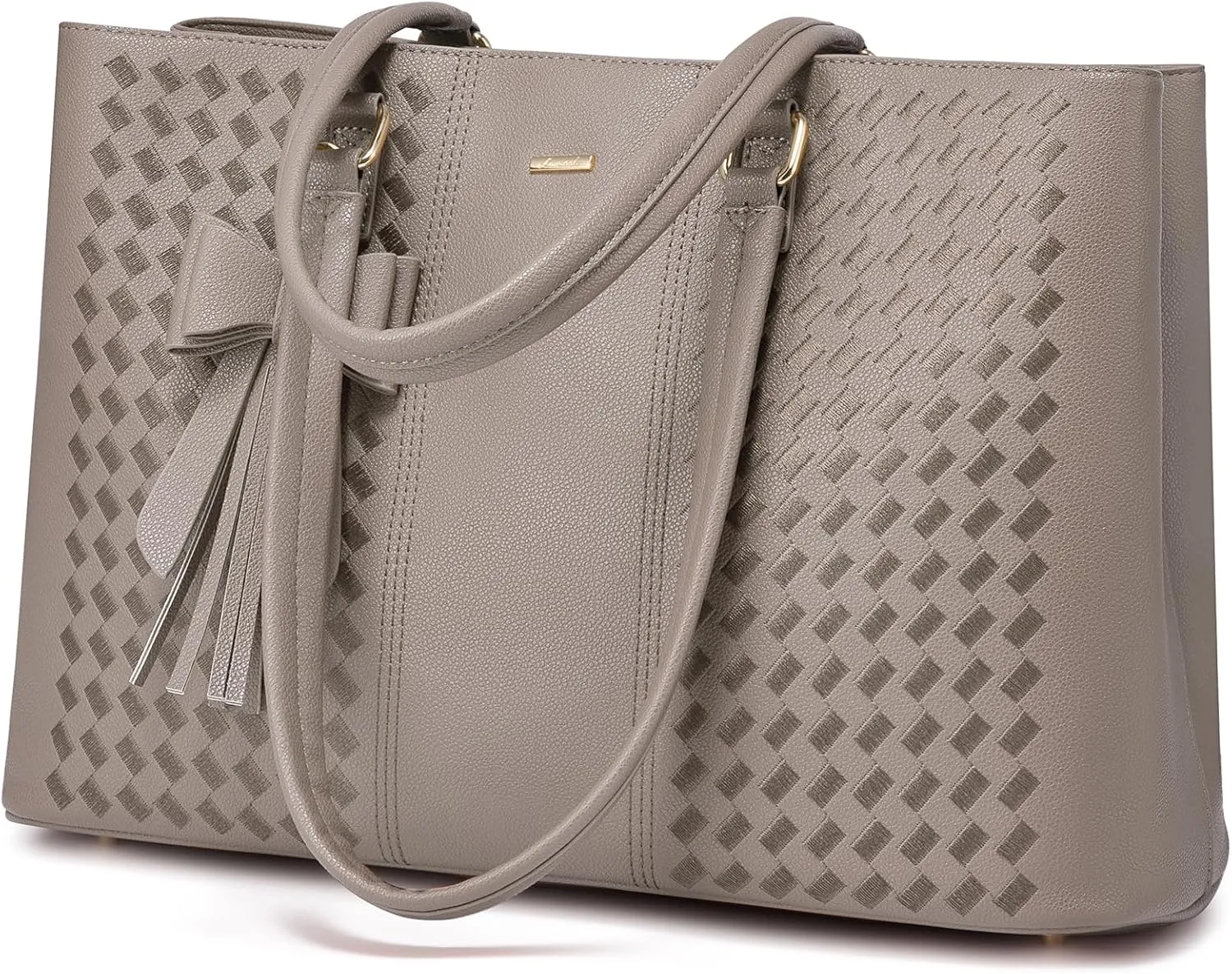 LOVEVOOK Laptop Tote Bag for Women 15.6 Inch Waterproof Leather Computer Bags for Business Office Work Briefcase