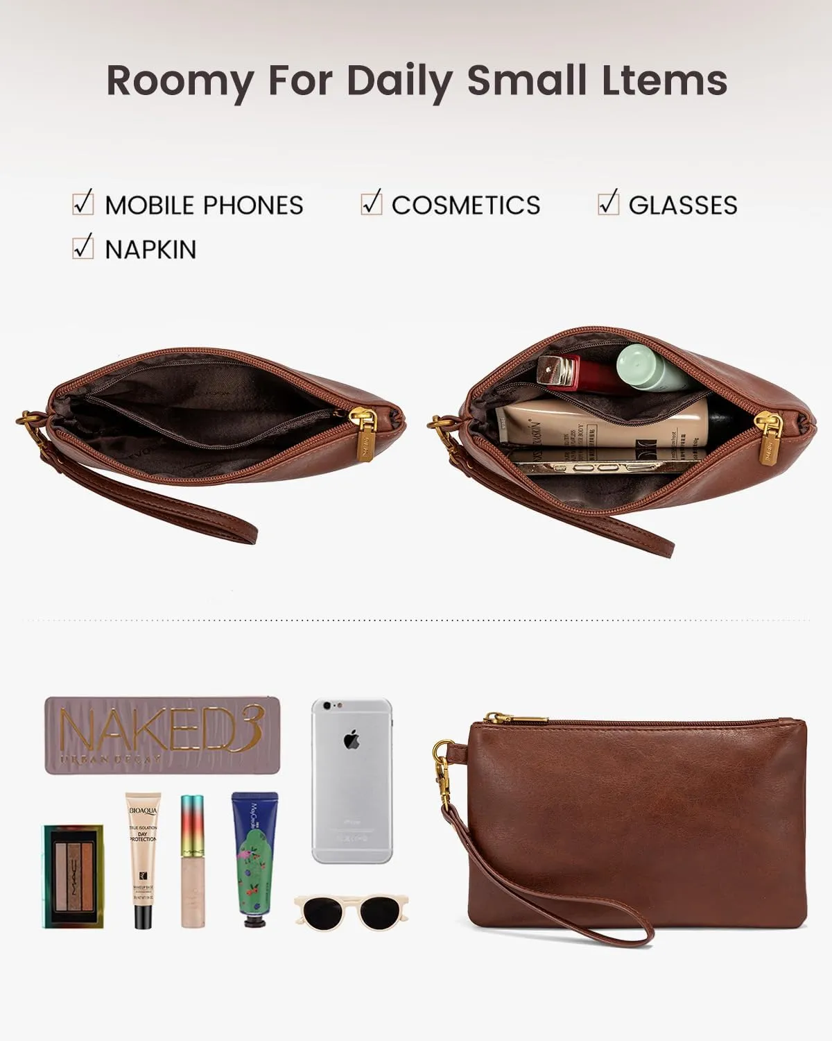 LOVEVOOK Laptop Tote Bag for Women, Vintage Leather Work Bags 17 inch Laptop Bag, Waterproof Professional Computer Bag Business Office Briefcase Large Shoulder Bag Handbag, Brown