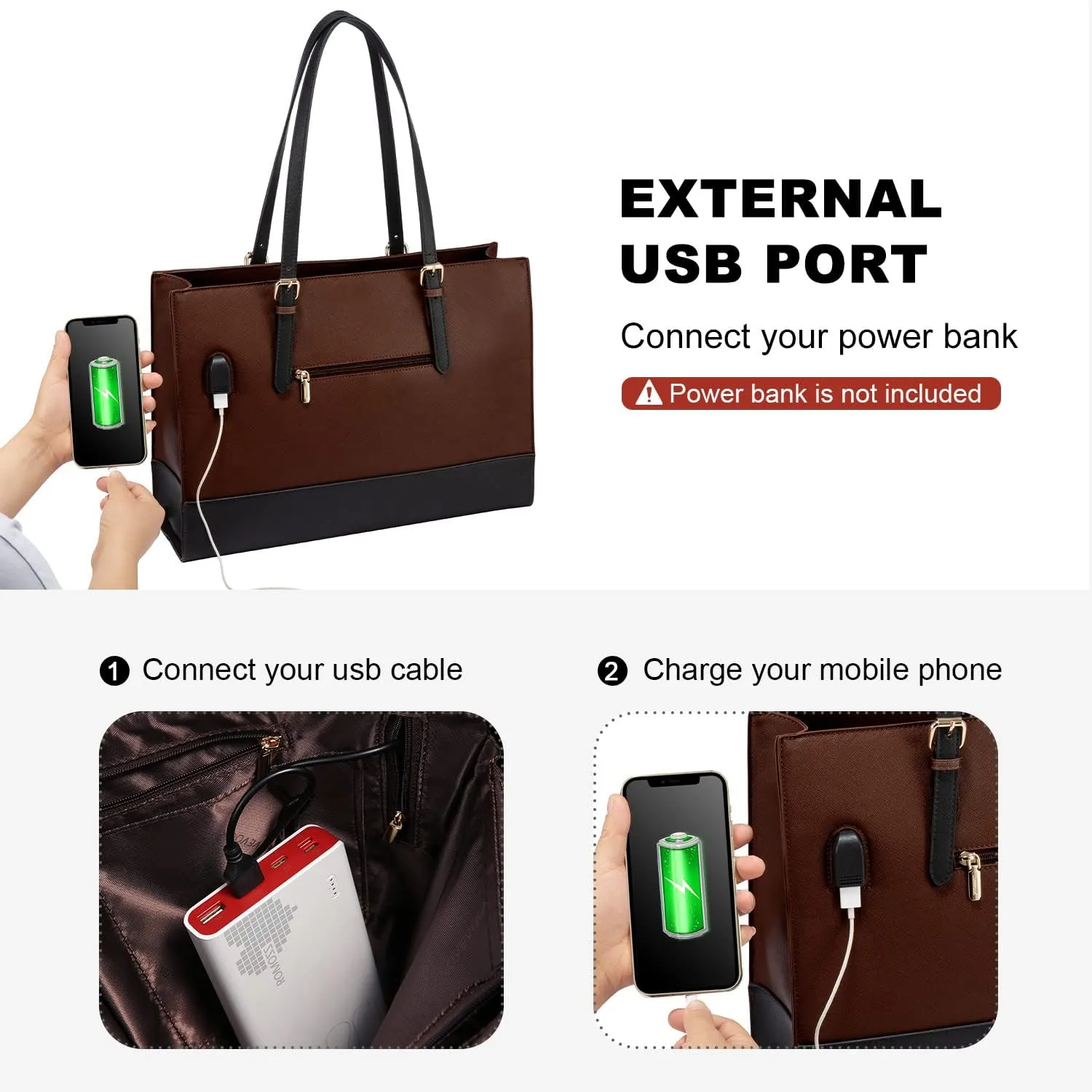 LOVEVOOK Laptop Tote for Women, Fashion Computer Bag 15.6 Inch Large Handbag, Shoulder Bag Purse for Business Work