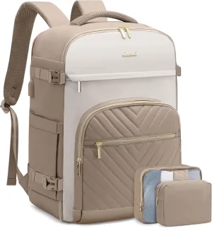 LOVEVOOK Travel Backpack for Women,35L Carry On Backpack for Airplanes,15.6 Inch Laptop Personal Item Travel Bag,TSA Approved Carry On Luggage,Waterproof Weekender Business Hiking Bag
