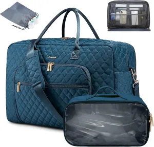 LOVEVOOK Travel Duffle Bag, Weekender Bag for Women with Toiletry Bag Carry on Overnight Bag with Laptop Compartment, Yoga Gym Bag with Wet Pocket Shoe Bag, Hospital Bag for Labor and Delivery