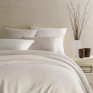 Lush Linen Ivory Duvet Cover, Full/Queen Size, Ivory Solid Pattern