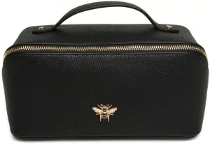 Luxury Beauty Case by Alice Wheeler London Train Case Vanity Toiletry Bag Make-Up Case for Ladies 3 Different Sizes !, Black, M, beauty case