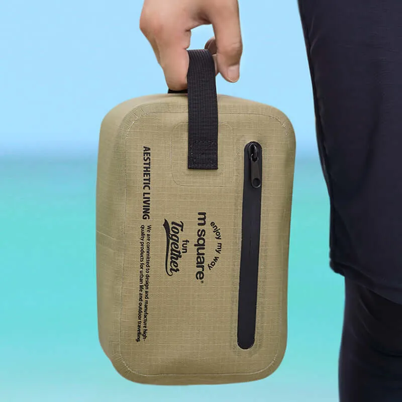 M Square Waterproof Lightweight Toiletry Bag - Durable Travel Companion