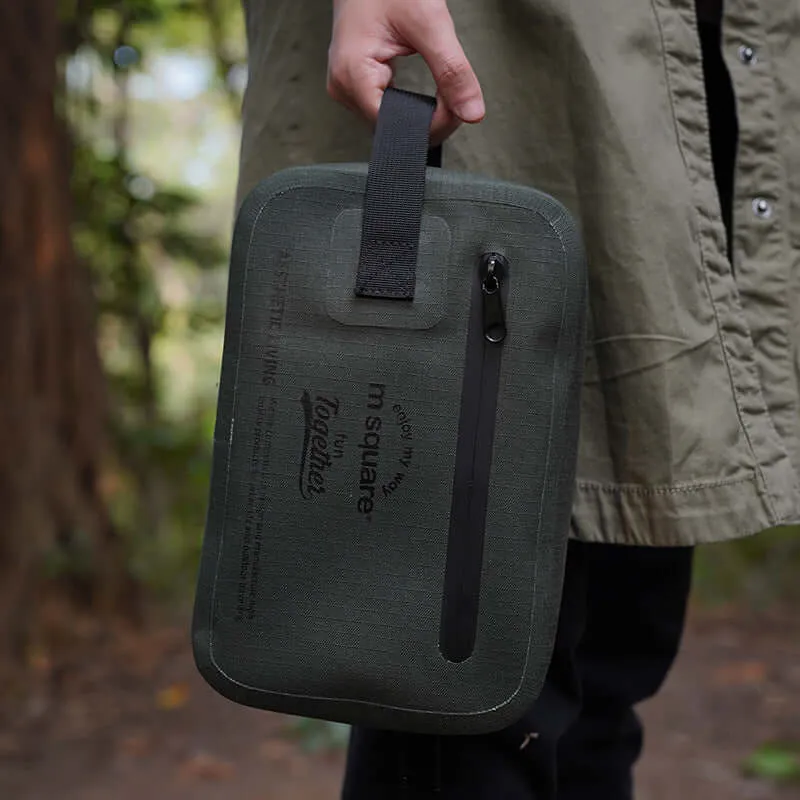 M Square Waterproof Lightweight Toiletry Bag - Durable Travel Companion