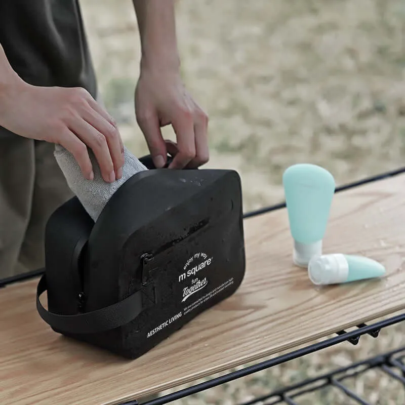 M Square Waterproof Lightweight Toiletry Bag - Durable Travel Companion