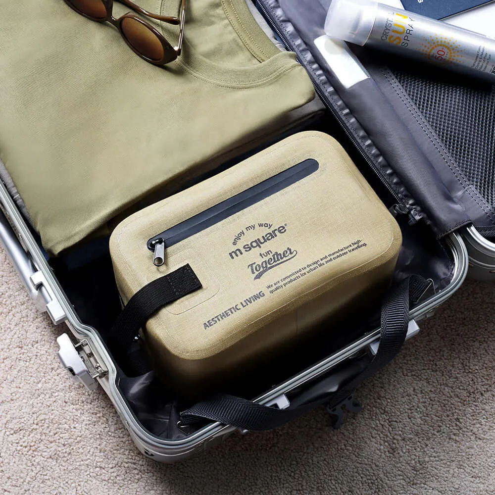 M Square Waterproof Lightweight Toiletry Bag - Durable Travel Companion
