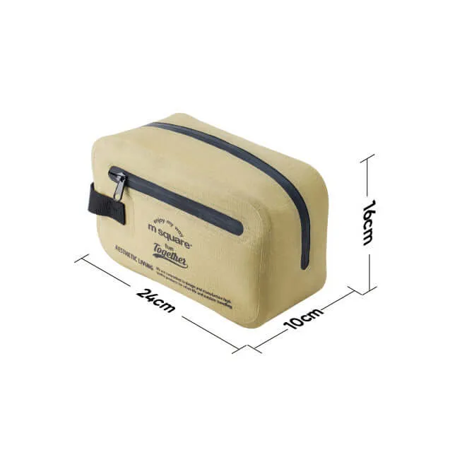 M Square Waterproof Lightweight Toiletry Bag - Durable Travel Companion