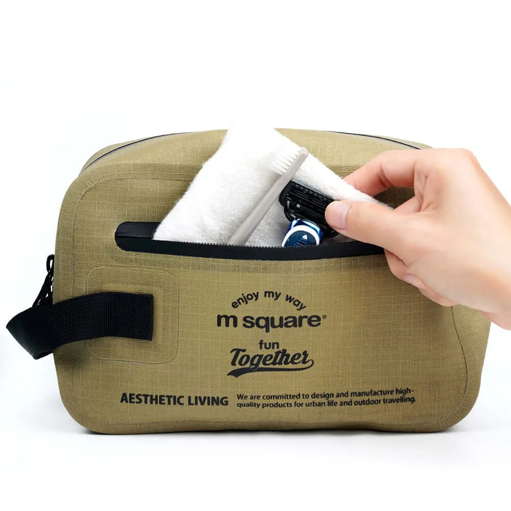 M Square Waterproof Lightweight Toiletry Bag - Durable Travel Companion
