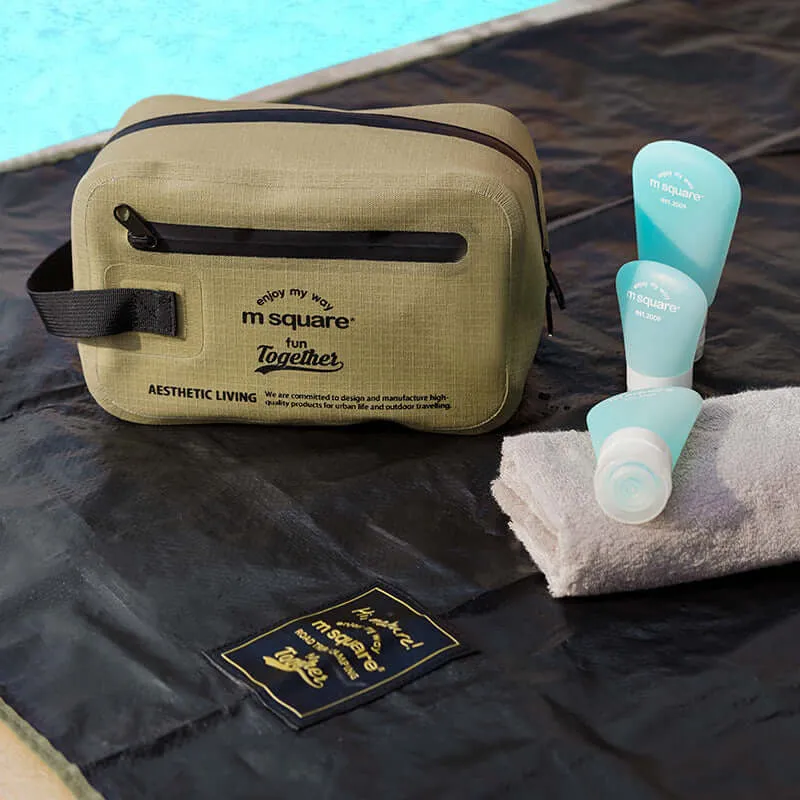 M Square Waterproof Lightweight Toiletry Bag - Durable Travel Companion
