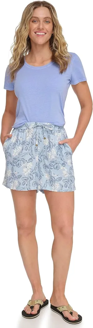 Margaritaville Women's No Passport Required Beach Linen Shorts