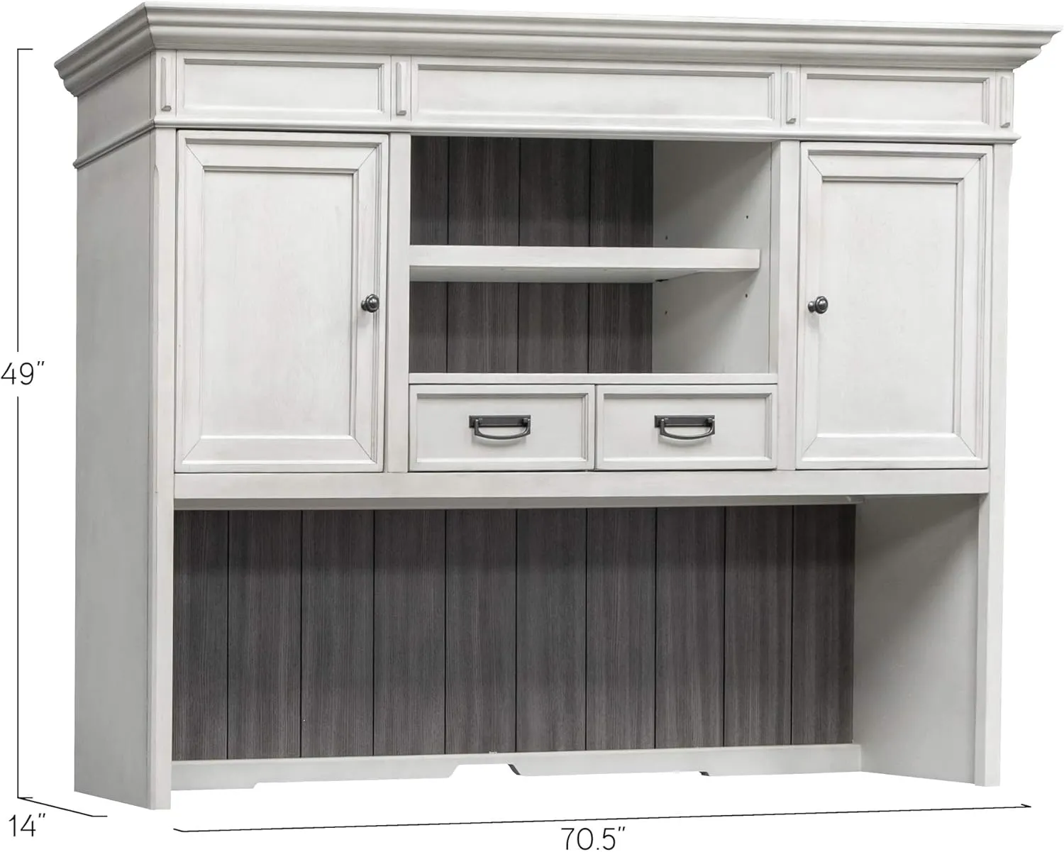 Martin Furniture Hutch, White