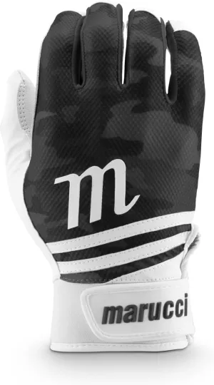 MARUCCI CRUX Adult Baseball Batting Glove, Black, Adult Small